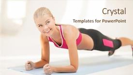  Presentation with exercise kids kid doing fitness - Slide deck having 6 practice - beautiful sporty woman doing exercise background and a cream colored foreground