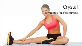  Presentation with exercise sport - Amazing presentation theme having 6 practice - fitness sport training gym backdrop and a  colored foreground