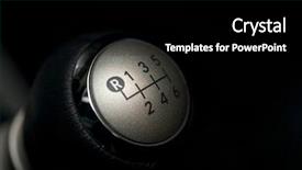  Presentation with gear - Amazing slide deck having 6 speed gear stick closeup backdrop and a black colored foreground