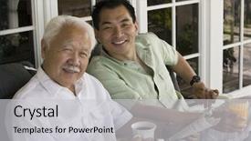  Presentation with father son hands - Cool new presentation with hookah topic bartender holding a forceps with coal for hookah and puts them into a clay bowl backdrop and a white colored foreground