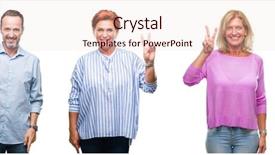  Presentation with people collage - Slides featuring 60 seconds - collage of group of middle background and a  colored foreground