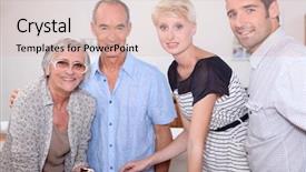  Presentation with celebration - Theme with 60 years birthday - celebration gateau background and a  colored foreground