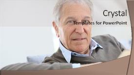  Presentation with man relaxing on massage table - Audience pleasing theme consisting of 60s 60s - senior man reading book relaxed backdrop and a coral colored foreground