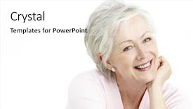  Presentation with 60s - Beautiful PPT layouts featuring 60s 60s - studio portrait of smiling senior backdrop and a white colored foreground