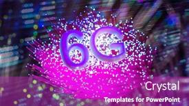  Presentation with fiber - Slide deck with 6g-signs-with-fiber-optics background and a purple colored foreground