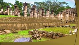  Presentation with mexico - PPT layouts having 7 ancient wonders world - columns of a the thousand background and a gold colored foreground