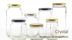  Presentation with marinated pickles variety preserving jars - PPT theme enhanced with 7 contenent - group of seven different empty background and a sky blue colored foreground