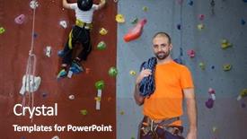  Presentation with trainer - Theme having 7 contenent - portrait of trainer standing background and a tawny brown colored foreground