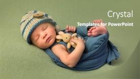  Presentation with old days - Presentation design consisting of 7-days-old-newborn-baby background and a seafoam green colored foreground