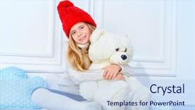  Presentation with knitted clothes - Audience pleasing presentation consisting of 7 s model - cute little 7 year old backdrop and a  colored foreground