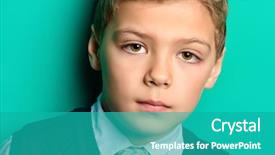  Presentation with space suit - Theme enhanced with 7 s model - elegant seven year old boy background and a teal colored foreground