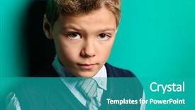  Presentation with space suit - PPT theme enhanced with 7 s model - elegant seven year old boy background and a teal colored foreground