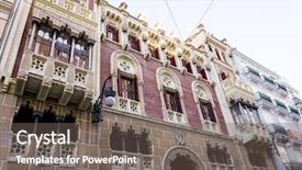  Presentation with metropolitan - Audience pleasing theme consisting of 7 to 2 5 million backdrop and a gray colored foreground