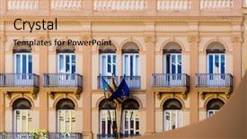  Presentation with metropolitan - Cool new PPT theme with 7 to 2 5 million backdrop and a coral colored foreground