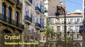  Presentation with street - Slide deck having 7 to 2 5 million background and a  colored foreground