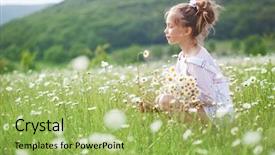  Presentation with old - Slide set enhanced with 7 years old child having background and a yellow colored foreground