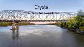  Presentation with cable stayed bridge over river - Audience pleasing slide set consisting of 70 s - missouri river bridge and i-70 backdrop and a light blue colored foreground