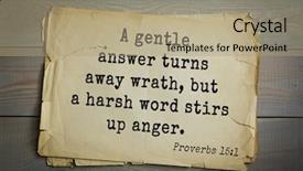  Presentation with bible verses - Beautiful slide set featuring 700 bible verses from proverb backdrop and a coral colored foreground