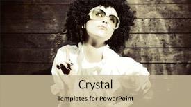  Presentation with 70s disco - Cool new presentation theme with 70s disco - fashion art photo the beautiful backdrop and a soft green colored foreground