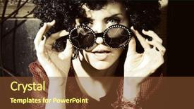  Presentation with 70s - Amazing PPT layouts having 70s disco - fashion art photo the beautiful backdrop and a tawny brown colored foreground