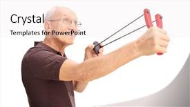  Presentation with 70s - Presentation theme consisting of 70s rock - profile shot of a joyful background and a  colored foreground