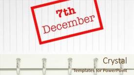  Presentation with agenda - Colorful PPT layouts enhanced with 7th december written on an agenda backdrop and a cream colored foreground