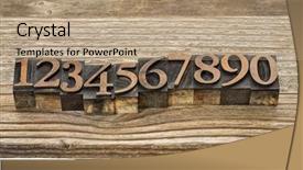  Presentation with number - Cool new slide deck with 8 blocks text - number abstract in vintage letterpress backdrop and a coral colored foreground