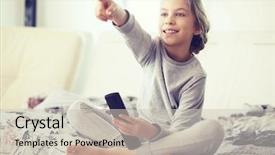  Presentation with 4 years old children and doctor - Theme featuring 8 years old child watching background and a soft green colored foreground