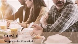  Presentation with creative - Slide deck enhanced with 80 - creative business team discussing while background and a coral colored foreground