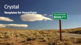  Presentation with high level - Beautiful presentation theme featuring 8000 feet above sea level backdrop and a  colored foreground