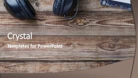  Presentation with cassette - Amazing presentation design having 80s disco - cassette tapes cassette player backdrop and a gray colored foreground