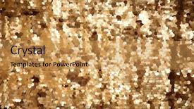  Presentation with sequin - PPT theme having 80s disco - gold sequin background sequin cloth background and a yellow colored foreground