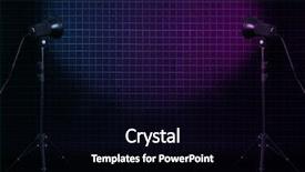  Presentation with 80s disco - PPT layouts enhanced with 80s disco - photo studio in old room background and a black colored foreground