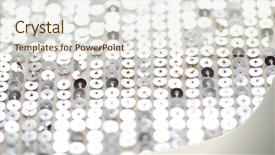  Presentation with embroidery - Slide set having 80s disco - sewing texture background design background and a sky blue colored foreground