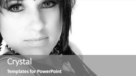  Presentation with costume - Presentation theme having 80 s close up - beautiful thirty year old woman background and a gray colored foreground