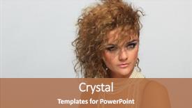  Presentation with 80s - Colorful slides enhanced with 80's fashion woman backdrop and a coral colored foreground