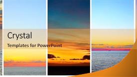  Presentation with international law of the sea - Presentation design enhanced with 16 9 - beautiful sundowns over sea background and a yellow colored foreground