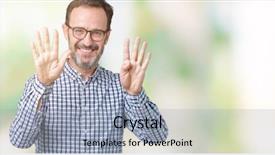  Presentation with elegant - Slide deck having 9 - handsome middle age elegant senior background and a light gray colored foreground