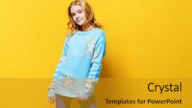  Presentation with old fashion pen - Colorful presentation theme enhanced with 9 - pretty nine year old girl backdrop and a gold colored foreground