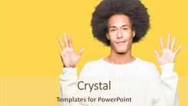  Presentation with african american - Colorful PPT layouts enhanced with 9 - young african american man backdrop and a  colored foreground