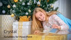  Presentation with pretty girl - Amazing PPT theme having 9 box - pretty nine year old girl backdrop and a coral colored foreground