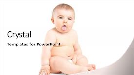  Presentation with 2nd birthday for baby boy - Presentation featuring 9 months baby boy sticking background and a sky blue colored foreground