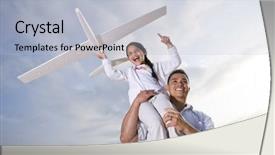  Presentation with old - PPT theme featuring 9 year old child background and a light gray colored foreground