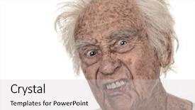  Presentation with actor - Beautiful slide deck featuring 90 s - very funny image backdrop and a light gray colored foreground