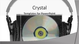 Presentation with audio - Amazing slides having 90s - hi-fi headphones with audio cd backdrop and a white colored foreground