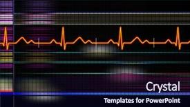  Presentation with 911 emergency - PPT theme consisting of 911 emergency - cardiogram background background and a navy blue colored foreground