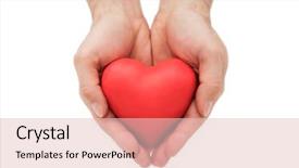  Presentation with health insurance concept - Slide deck featuring man's hands health insurance background and a lemonade colored foreground