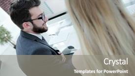  Presentation with company - PPT layouts having close-up of the company' background and a gray colored foreground