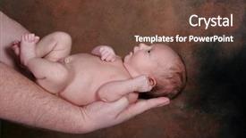  Presentation with newborn baby - Amazing presentation having cradled in daddy's hands backdrop and a  colored foreground