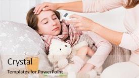  Presentation with mentally ill children - Colorful PPT layouts enhanced with ill sleeping daughter's temperature backdrop and a lemonade colored foreground